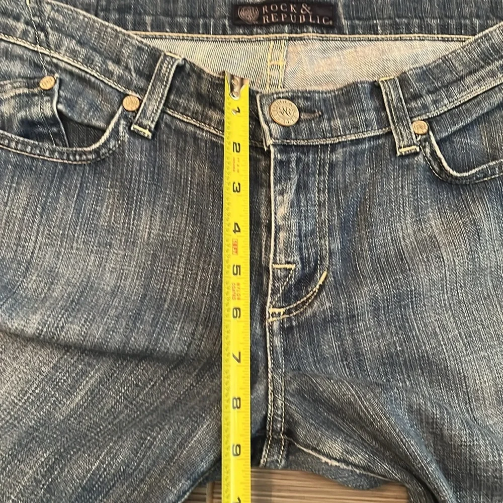 Rock & Republic Women’s Kasandra Mid Rise Medium Wash Bootcut Jeans Sz 30 Cowboy